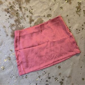 NWOT Free People 2 Pink Mini Skirt Side Zip
